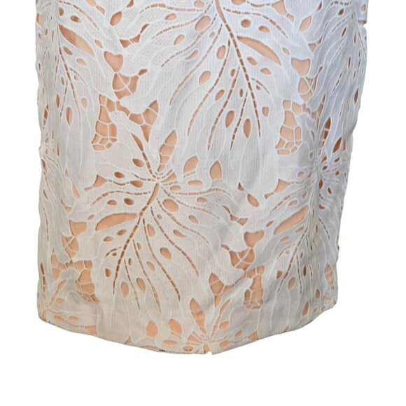 NWT Anthropologie Gardenia Eyelet Lace Column Dress Maeve‎ Sz. 8 White Tropical - Picture 7 of 16
